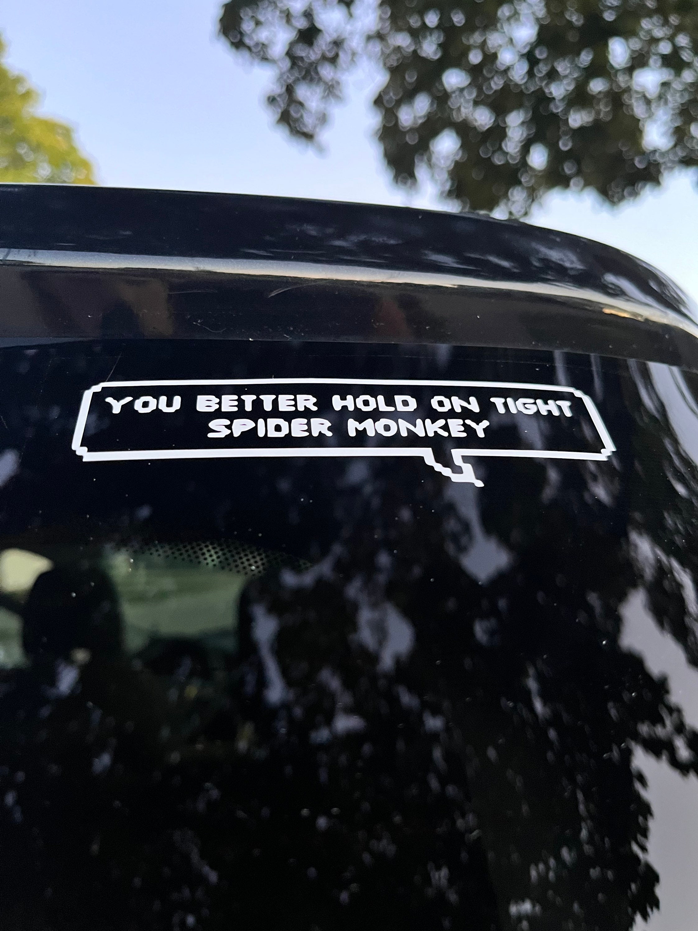 You Better Hold on Tight Spider Monkey Twilight Vinyl Decal - Etsy