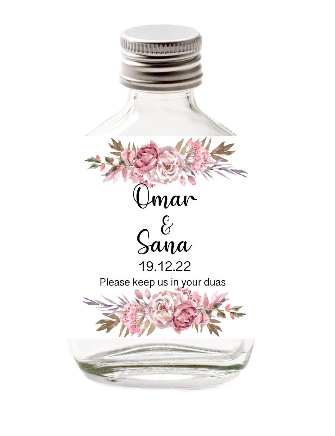 Prefilled Zam Zam Bottles Islamic Wedding Favours Etsy