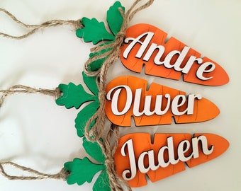 Customizable Easter basket tag