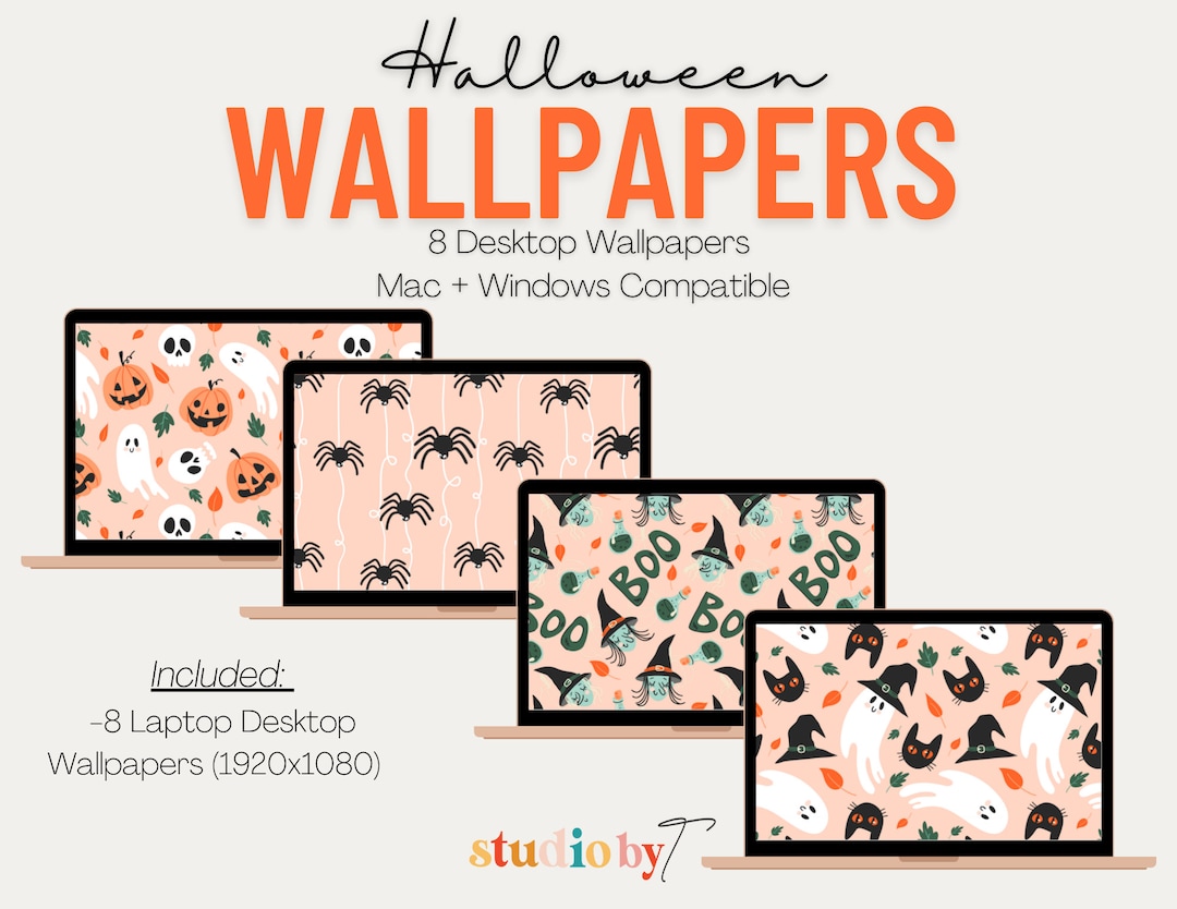 Halloween Desktop Wallpaper cute Halloween Desktop Wallpaper, Digital