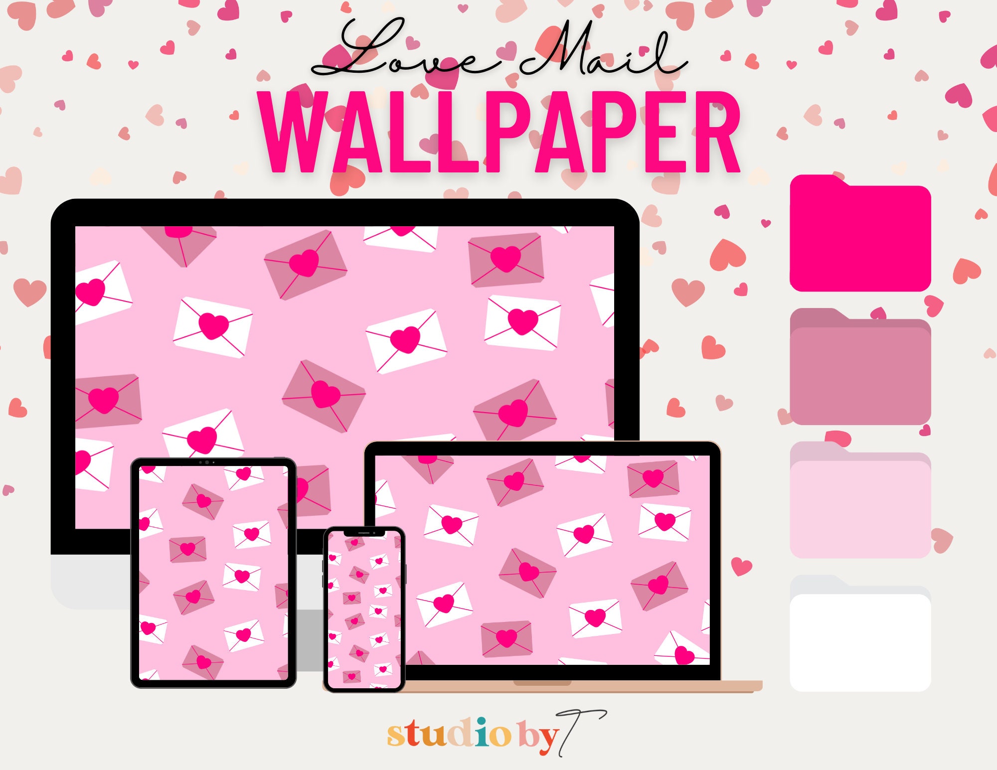 Love Mail Desktop Wallpaper (valentines Day Cute Valentines Day Desktop