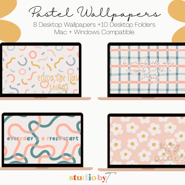 Pastel Motivational Desktop Wallpaper | Digital Download | Digital Wallpaper (Laptop Wallpaper , Macbook Wallpaper , Aesthetic Wallpaper)