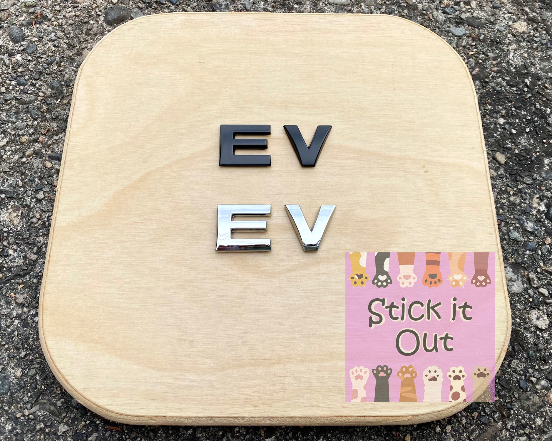 100% ELECTRIC Easy to apply Car Emblem