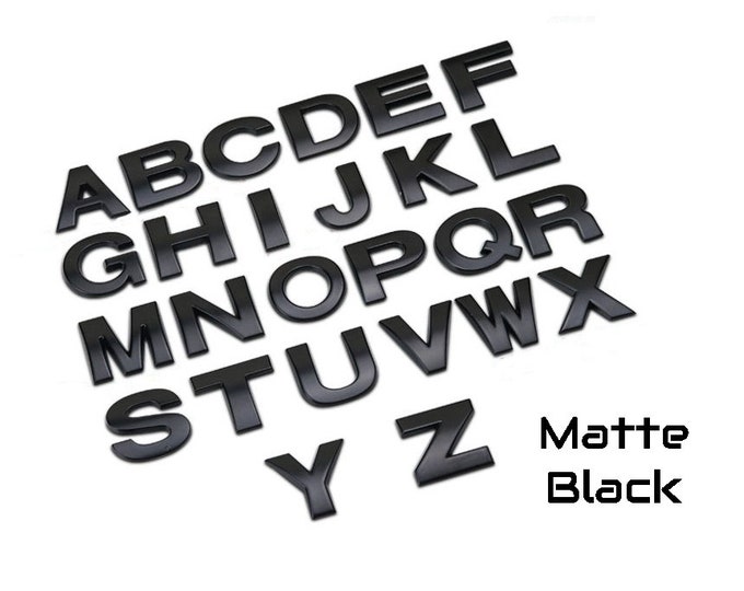 Iron on Letters and Numbers Black Iron On Modern Alphabet - Etsy