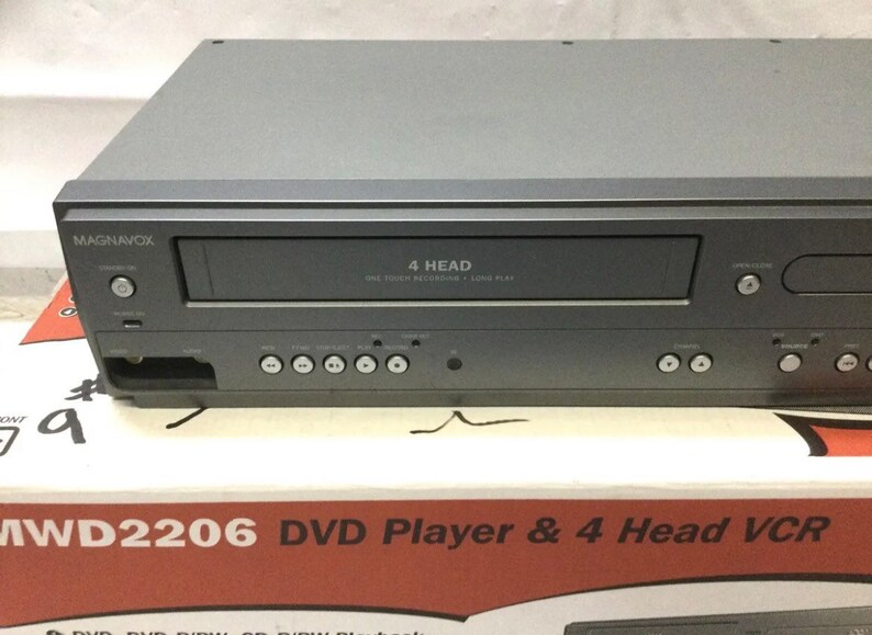 Magnavox MWD2206 Dvd Vcr Vhs 4 Head Player Combo Player W Etsy