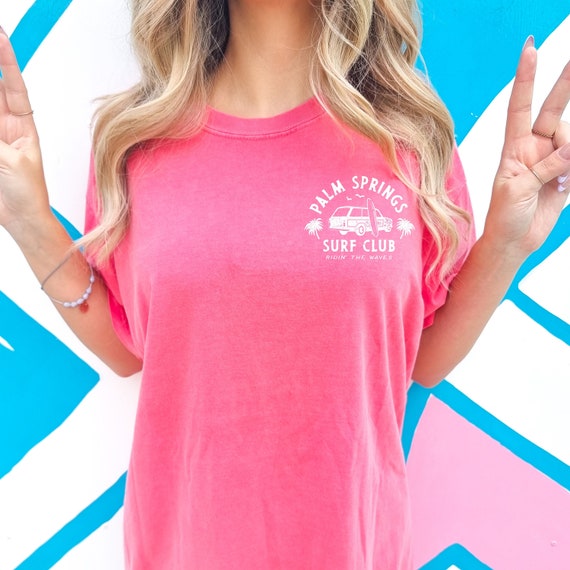 Palm Springs Surf Club Shirt Coconut Girl Clothes Preppy - Etsy