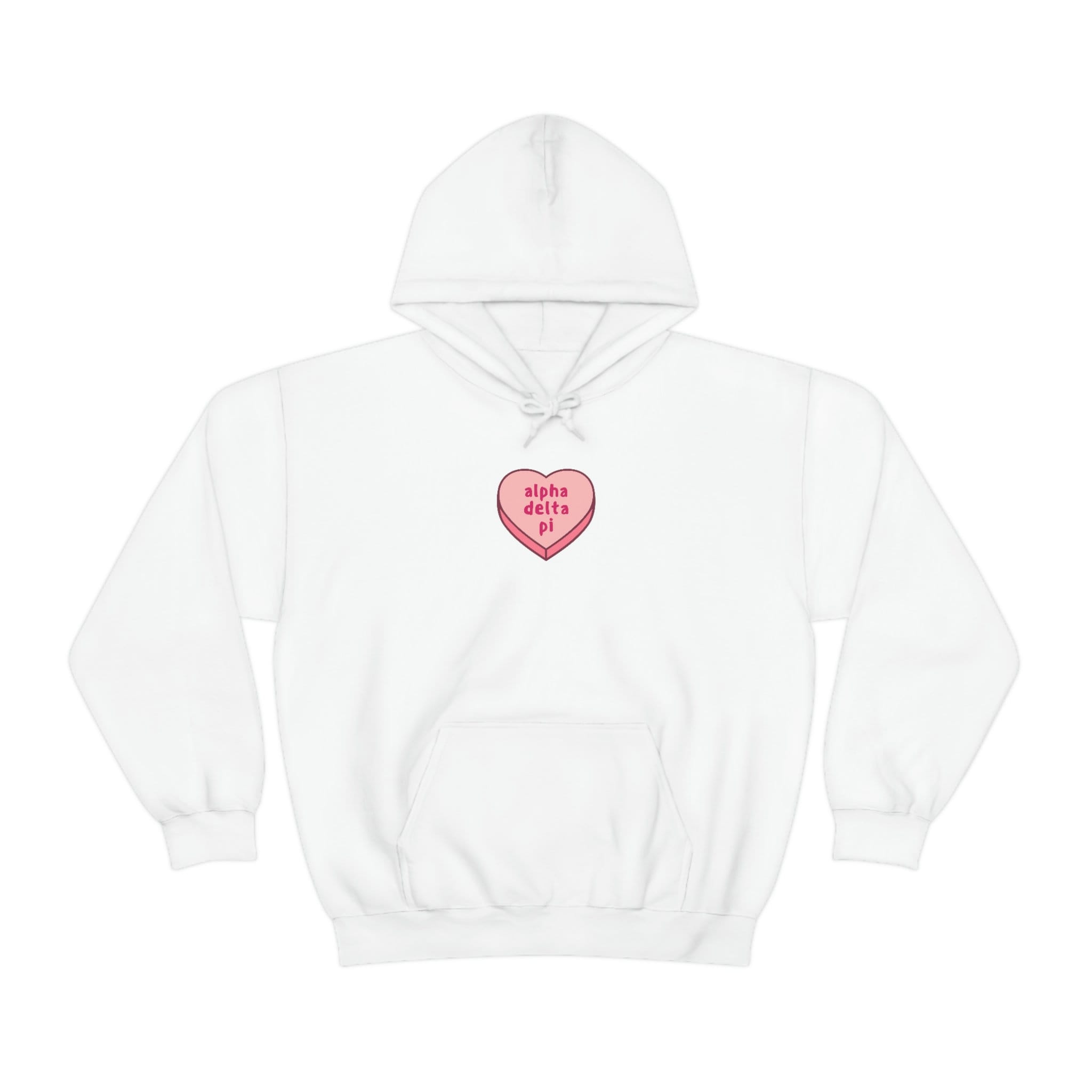 Candy Heart Alpha Delta Pi Hoodie Adpi Sweatshirt Sorority - Etsy