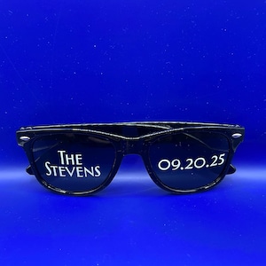 Custom Wedding Sunglasses