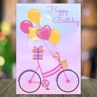 Printable Birthday Card PDF Digital Download Birthday Cards for Her ...