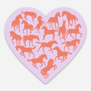 Heart of Horses Decal