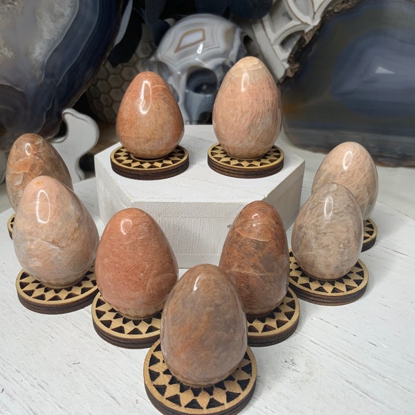 Peach Moonstone Eggs