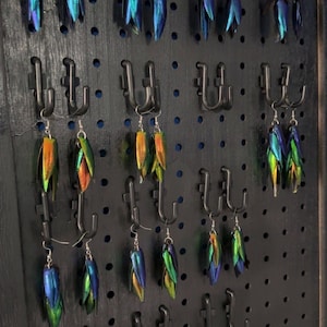 Jewel Beetle Wing  Earrings
