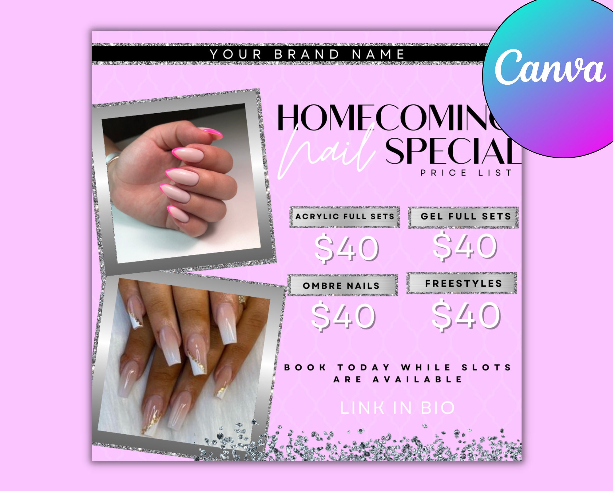 Homecoming Nails - Etsy