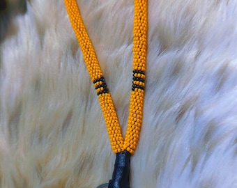 beaded wristlet keychain