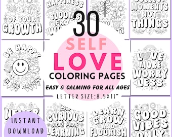 Motivational Quotes Coloring Pages, Positive Affirmations (Digital Download)? Coloring Pages For Teen And Adults