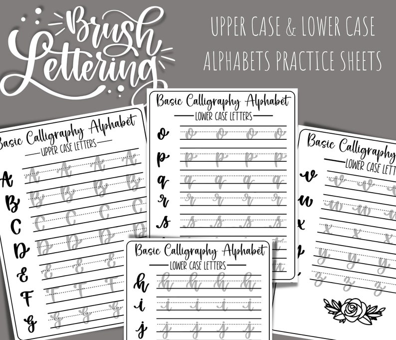 Hand Lettering Worksheets for Procreate|hand Lettering Practice Sheets ...