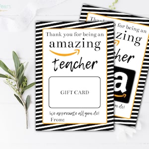 Buono regalo di apprezzamento per l'insegnante, fantastico buono regalo per il ritorno a scuola, primo giorno di ringraziamento per l'insegnante, download istantaneo fai da te
