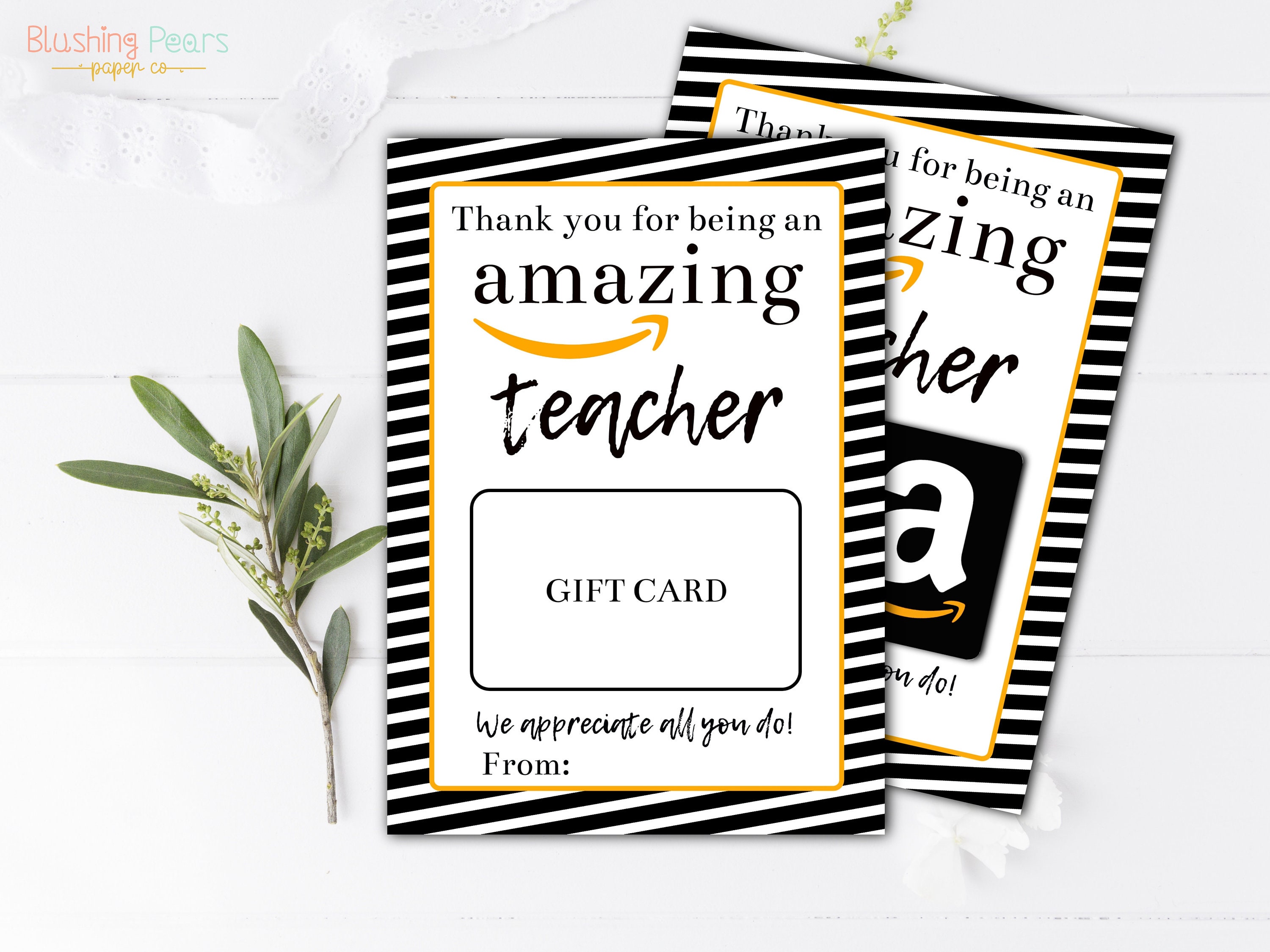 Teacher Appreciation Gift Card , Amazing Year Back To School Gift Card, 1st Day Thank You Teacher DIY Instant Download