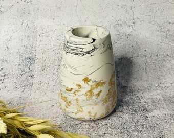 Handmade large chunky vase | customised Jesmonite vase | ceramic dried flower vase | Bud vase