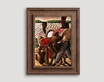 Black Agricultural, Vintage African American Art, Black Digital Art, Black Fine Art Print