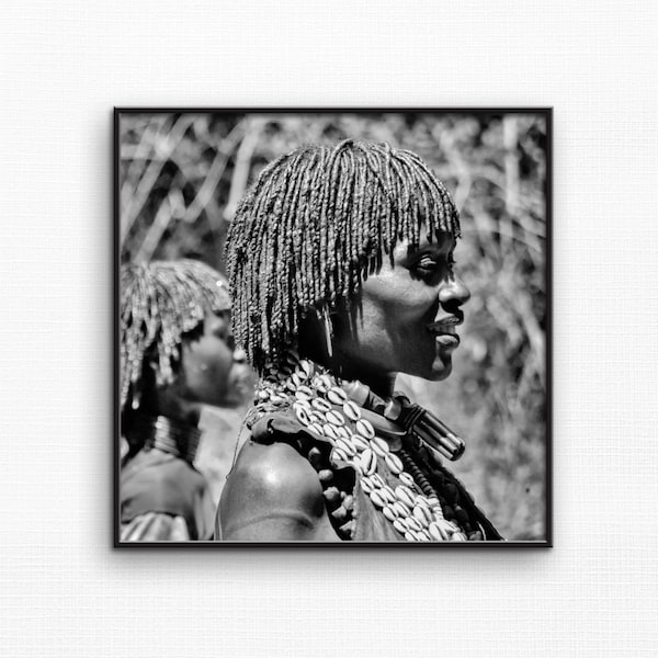 Black and White African Wall Art Etsy