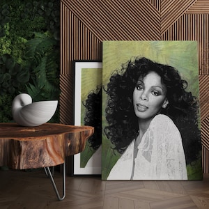 Black Hollywood Art | Donna Summer | Black Woman Wall Art | Vintage Music Poster