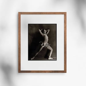 Josephine Baker, Black & White Photography Print, Black Hollywood Art, Vintage Portrait Wall Print, Black History Month Wall Art