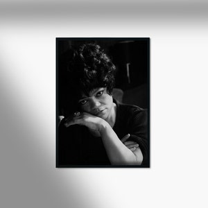 Eartha Kitt by Allen Warren, Black & White Photography Print, Black Hollywood Art, Black History Month Print, Photography Prints Women