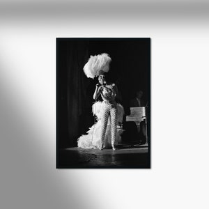 Josephine Baker in Amsterdam, Black & White Photography Print, Black Hollywood Art, Vintage Portrait Wall Print, Black History Month Print