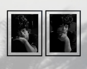 Eartha Kitt by Allen Warren Wall Decor Set, Black & White Photography Print, Black Hollywood Art, Gallery Wall Set, Photography Prints Women