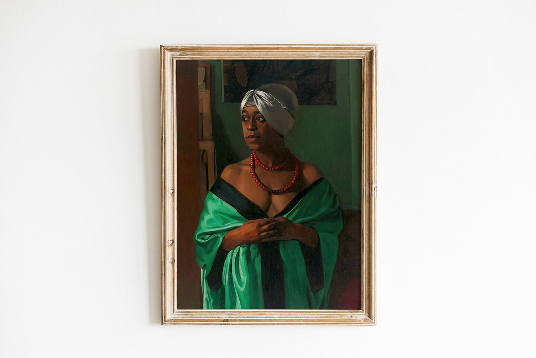 Black Woman Wall Art Vintage African American Art Black Fine Art Prints