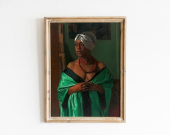 Black Woman Wall Art | Vintage African American Art | Black Fine Art Prints | Printable Wall Art