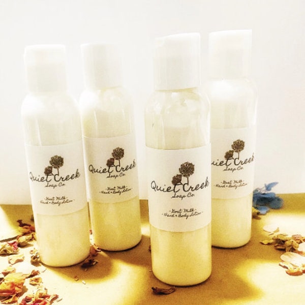 Etsy Bestseller Goat Milk Lotion is Back! With more Essential Oil Options to choose from! :)