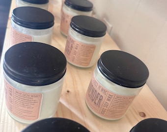 Hand Poured Eco Soy Candle - Made in the mountains of Western North Carolina | 40 Hour | Clean Burning | Made w/Essential Oils