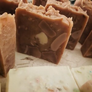 Raw Goat Milk Conditioning Shampoo & Body Bar -Soothing Soap w/Pure Goat Milk, Aloe,Argan Oil, Shea, and Mango Butters -Farm Fresh Goat Milk