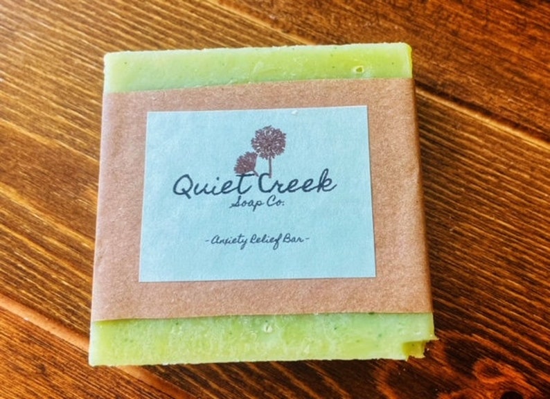 Calming Anxiety Relief Therapy Stress Relief Bar Farm FreshNatural Pure Goat MilkHandcrafted Cold Process Soap Bars for Anxiety Relief image 2