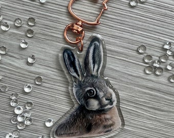 Bunny Keychain – Rabbit Accessory & Gift for Pet Lovers – Bunny Loss Memorial Keepsake