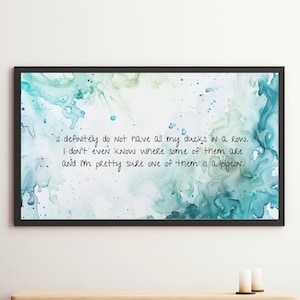 I Definitely Do Not Have All My Ducks in a Row: Watercolor Art Print