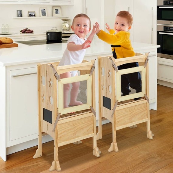 Toddler Step Stoolfoldable Learning Tower for Kidswooden Etsy