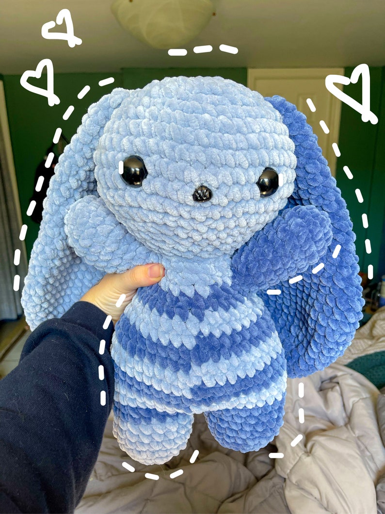 Crochet Chubby Bunny Plushie - Etsy