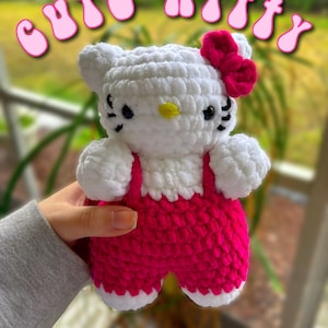 PDF ONLY crochet cute kitty pattern | amigurumi pattern | hi cat pattern |