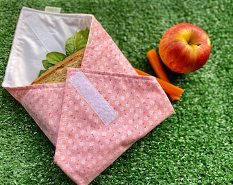 Reusable Lunch Wrap - A perfect addition to your waste free lunch box. Reuse over and over to reduce the impact of single use plastic.