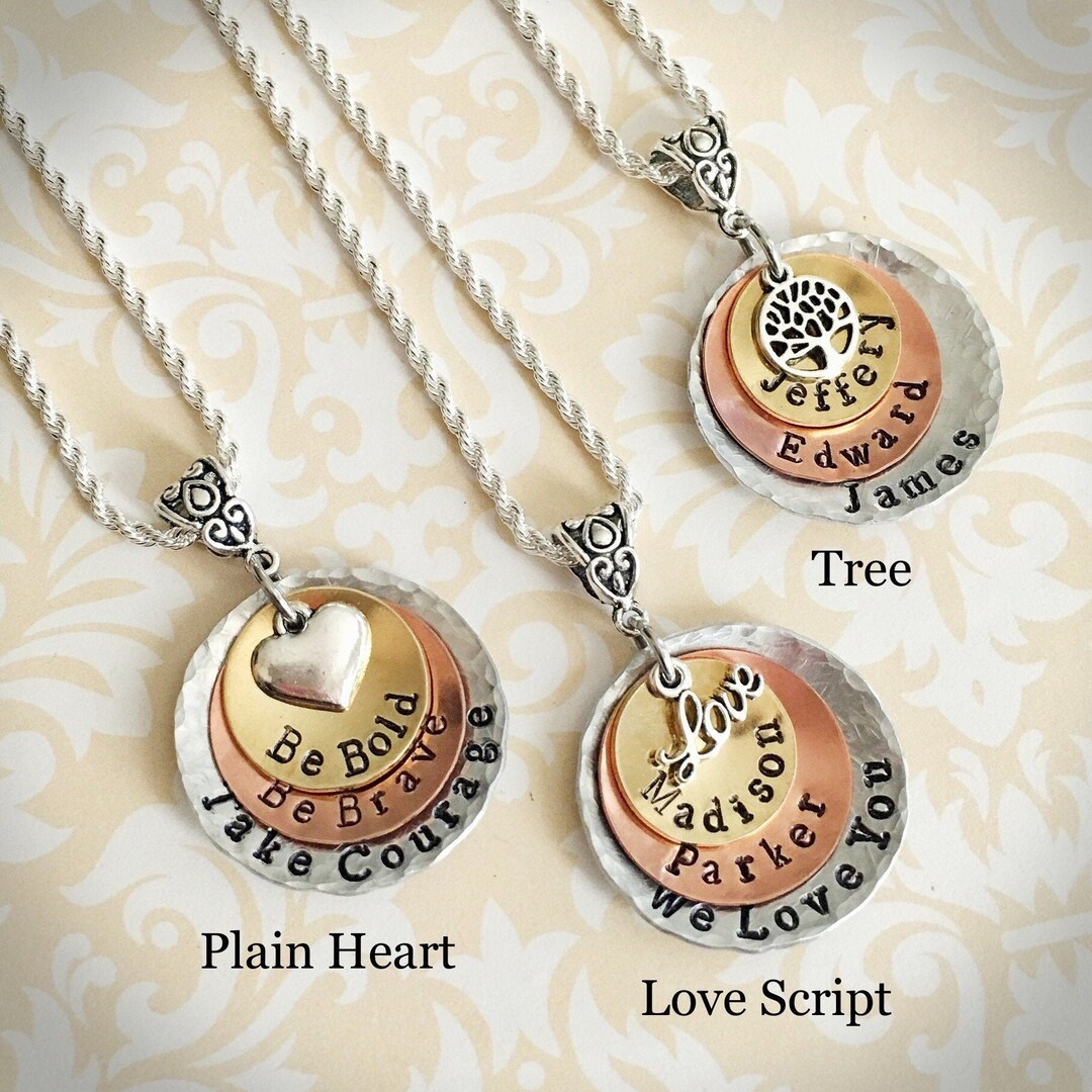 Custom Name Mom Necklace, Personalized Family Jewelry - Etsy