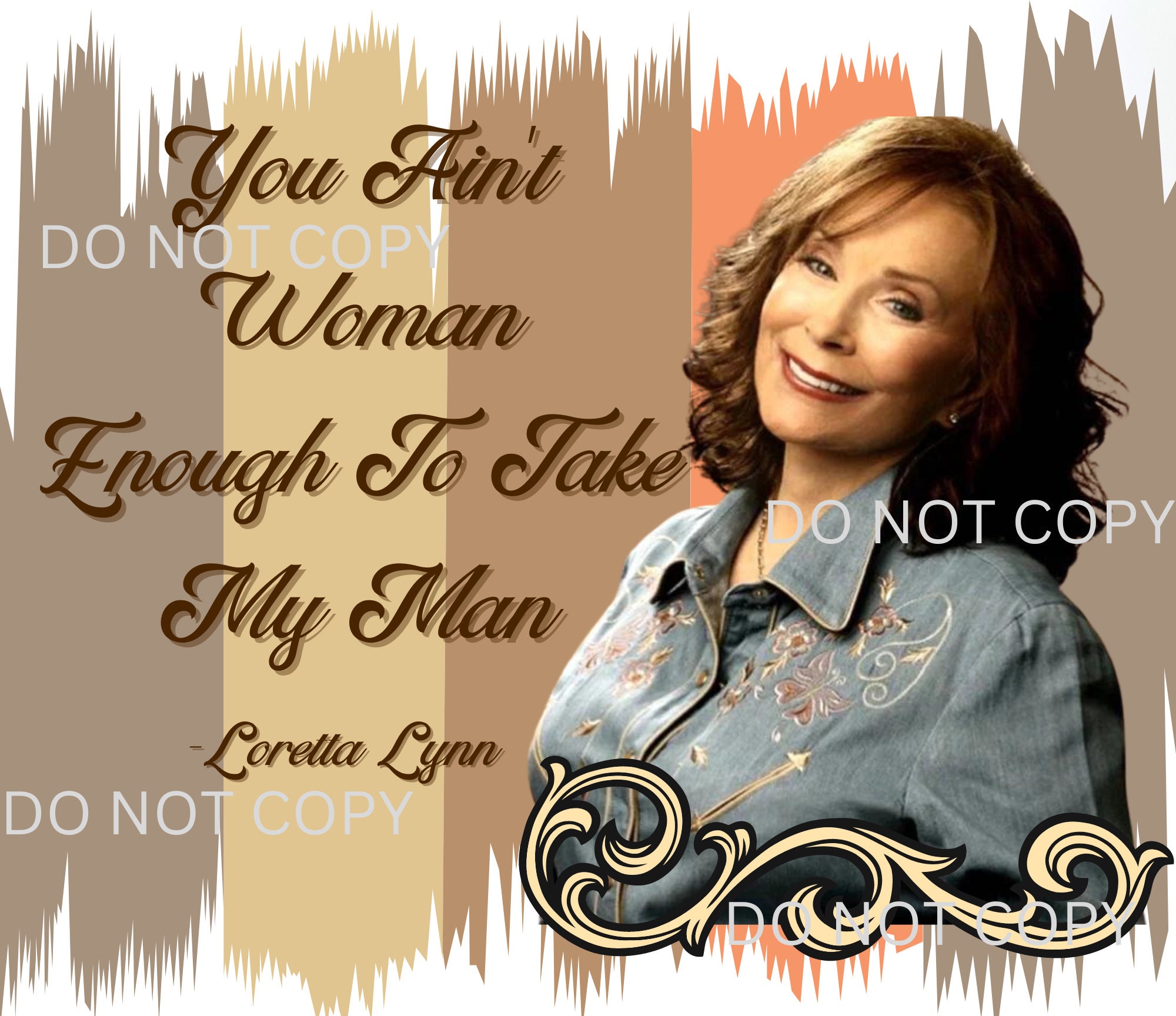 BUNDLE You Aint Woman Enough to Take My Man Loretta Country Music Shirt