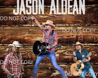 Envoltura de vaso digital con diseño de collage de madera de música country de Jason Aldean, PNG, sublimación