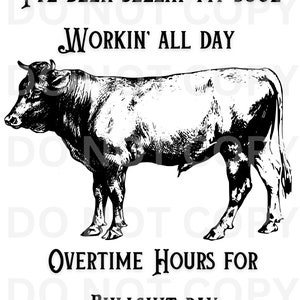 I've Been Sellin My Soul Oliver Anthony Music Bull Shirtontwerp, sublimatie waterglijbaan, png PNGEgg