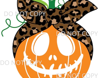 Hey Boo Saying Jacko lantern Pumpkin Cheetah Bandana Fall Shirt Design Sublimation Waterslide PNG Digital Shirt Design