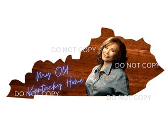 Diseño de camiseta de música country de Loretta, con canción "My Old Kentucky Home", sublimación, tobogán acuático, PNG, diseño de camiseta digital