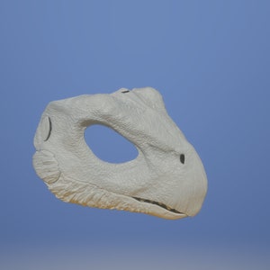 Paint Your Own Dino Mask White Primer Coated