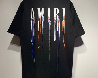 Fancy Amiri Style Print Cotton-jersey T-shirtamiri Logo 